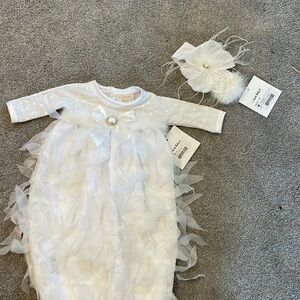 Haute Baby 0-3M with matching head wrap